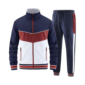 Chándal Negro para Hombre, Manga Larga, Cierre de Cremallera, Diseño Deportivo, Bloques de Color, Ropa de Otoño, Corte Regular, Bolsillos Laterales, Material de Poliéster - Product Image 5