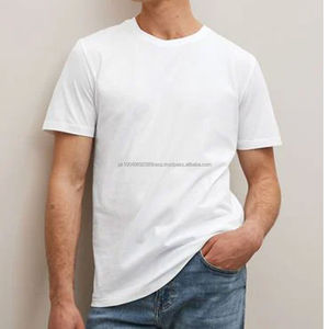 เสื้อยืดคอตตอน 100% ขายส่ง ระบายอากาศได้ดี ลายเรียบ ทรงพอดีตัว ผ้าเจอร์ซีย์ สวมใส่สบาย ดีไซน์คอกลม รับสั่งทำ - Product Image 4