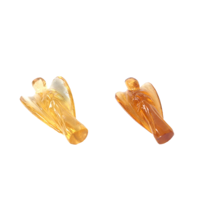 Estatuilla de Ángel citrino amarillo de 1 pulgada, ágata de cuarzo tallada, estilo Feng Shui, piedra semipreciosa, piedras preciosas curativas coleccionables - Product Image 1