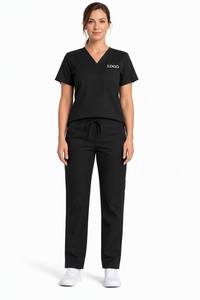 Tenues médicales unisexes en polyester tricoté avec logo personnalisé pour hôpitaux – Vente en gros, Fabricant OEM - Product Image 2