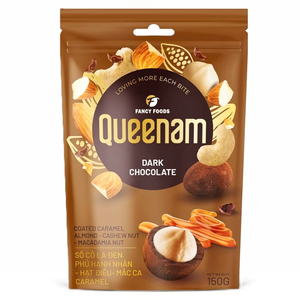 Fabricación al por Mayor de Chocolate Dragee OEM/ODM HALAL 150G, Chocolate Negro Recubierto de Caramelo, Almendras, Anacardos y Nueces de Macadamia - Product Image 1
