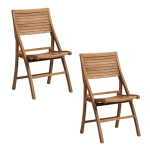 Chaise pliante moderne en bois massif, design minimaliste, durable, pour restaurants en plein air, mobilier commercial - Product Image 2
