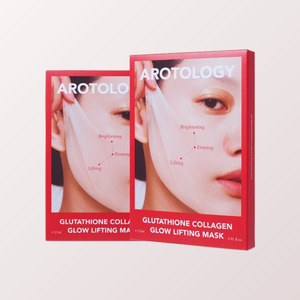 มาส์กหน้าข้าว Arotolroji กลูต้าไธโอน คอลลาเจน โกลว์ ลิฟติ้ง มาส์ก 5 แผ่น มาส์กหน้าเกาหลี แผ่นมาส์กหน้า คอลลาเจน - Product Image 1