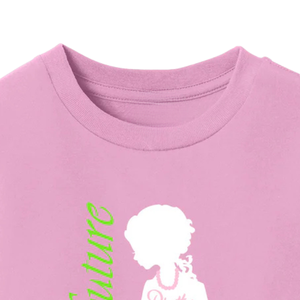 Camiseta Pink Future Pretty Girl AKA para jóvenes, de algodón, manga corta, cuello redondo, gráfico, informal, suave y cómoda para niños - Product Image 4