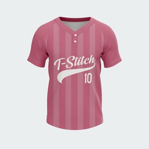 Camisetas de Béisbol Personalizadas de Alta Calidad al Por Mayor, 100% Poliéster, Antibacterianas, Ecológicas, Transpirables, Cuello en V - Product Image 3