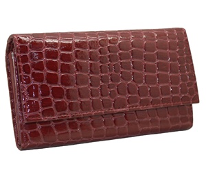 High Quality Large Capacity Girls Premium Minimalist Long <b>Wallet</b> Genuine Leather Button Closure <b>RFID</b> Pocket - Product Image 1