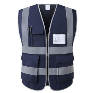 Gilet de sécurité industriel réfléchissant haute visibilité avec poches pour les équipes de construction, de circulation et d'entreposage - Product Image 2