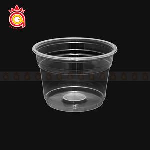 QUANG QUAN Disposable Plastic Bowl Set Disposable Microwave Food Container Round Plastic Bowl for <b>Noodle</b> Salad Bowl With Lid - Product Image 5