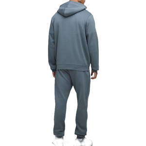 Sweat à capuche zippé pour homme, 350 GSM, molleton de coton, coupe oversize, style streetwear uni, avec poignets côtelés, pour production OEM sous marque privée - Product Image 2