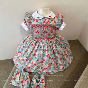 Ensemble de robes évasées pour filles en coton doux, design personnalisé, fabriqué au Vietnam par MITEXCO, un fournisseur de confiance. - Product Image 1