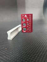 Calibrador de Roscas de Aluminio – Herramienta Métrica para Medir Tuercas y Pernos, Roscas a la Derecha, Preciso y Duradero