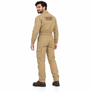 Overol Ignífugo Personalizado 100% Algodón, Overol de Seguridad Industrial de Alta Visibilidad con Reflectores, Ropa de Trabajo Resistente a las Llamas - Product Image 2