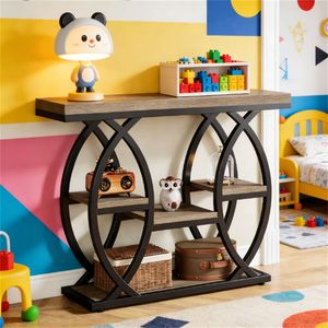 Strong and Steady <b>Console</b> <b>Table</b> with Storage Rack for Use As a <b>Sofa</b> <b>Table</b> or Entrance <b>Table</b> - Product Image 4