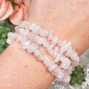 Puce de bracelet puce de Quartz Rose bijoux de mode bracelet de puce de cristal de pierre perles bracelets porte-bonheur ou bracelets - Product Image 6