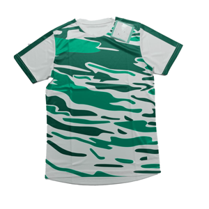 T-shirt à manches courtes pour homme, camouflage rouge, col rond, coupe classique, séchage rapide, polyester tricoté, style décontracté - Product Image 3