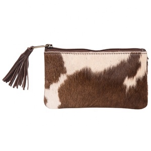 Western Fashion Women's Genuine Leather Cowhide <b>Wristlet</b> <b>Clutch</b> <b>Bag</b> Customizable Crossbody Tote Sling Handbags - Product Image 1