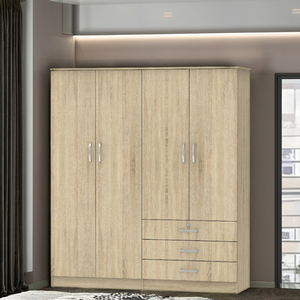 Armoire de Chambre Démontable Prête à Assembler Haute Qualité Fabriquée en Malaisie Meuble Polyvalent 1204 - Product Image 1