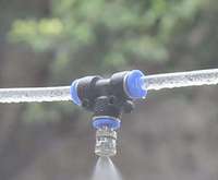 Système de brumisation d'eau haute pression DIY avec minuterie numérique, capacité 5L, tuyau de 30m, système de refroidissement extérieur avec pompe