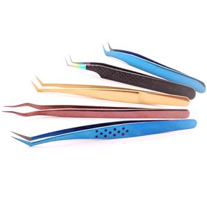 Pinzas de extensión de pestañas profesionales Material metálico para dar forma a las cejas y depilación fina - Product Image 4