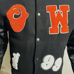Custom design chenille embroidery patches wool leather varsity <b>baseball</b> <b>jacket</b> <b>for</b> <b>men</b> customised letterman <b>jacket</b> <b>for</b> <b>men</b> - Product Image 4