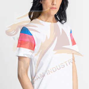 เสื้อยืดผู้หญิงมาใหม่ ลดราคา เสื้อยืดลำลองผู้หญิง สกรีนโลโก้ได้ ปรับแต่งไซส์และสีได้ - Product Image 6