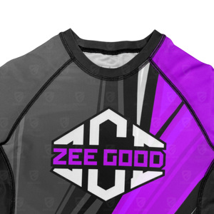 Personaliza Tu Propio Logotipo, Camiseta de Manga Corta para Hombre, MMA Rash Guard, Secado Rápido, Transpirable, UPF50+, Ecológica, para Venta en Línea - Product Image 2