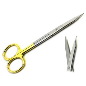 <b>Tungsten</b> Carbide Tip Goldman Fox Scissors Straight Premium Medical Grade Scissors with TC Inserts for Enhanced Durability - Product Image 2