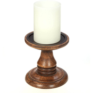 Base Rectangular de Madera Maciza Ecológica de 5 Pulgadas de Alto, Estilo Clásico Vintage, Pulida, con Grabado en Relieve e Impresión Tipográfica - Product Image 1