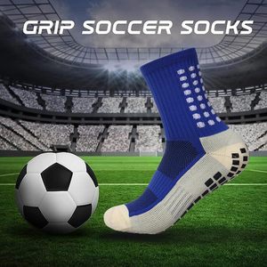 2 Set Anti-Slip <b>Grip</b> Soccer <b>Socks</b> with Shin Guard Sleeves, Sports Athletic <b>Socks</b> for Men Women - Product Image 4
