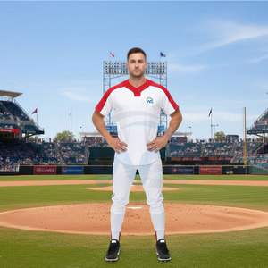 Nouvel arrivage, meilleur prix, uniforme de baseball respirant en polyester, haute qualité, pour hommes adultes, en vente en ligne - Product Image 6
