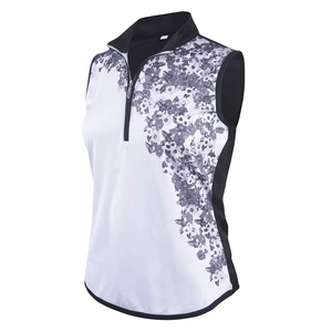 Elegante Camiseta de Polo de Golf sin Mangas para Mujer, Corte Atlético Moderno - Product Image 2