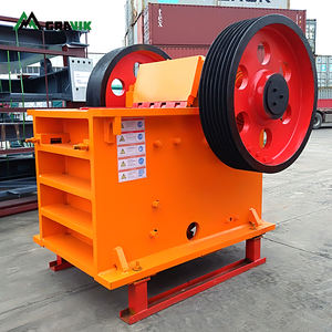 เครื่องบดแร่เหล็กแบบติดตั้งง่าย ได้รับการรับรองมาตรฐาน CE  แบบเชื่อมติดตั้งอยู่กับที่  มอเตอร์ 55 กิโลวัตต์  รุ่น PE 500X750  แบบกรามบด - Product Image 1