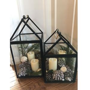 Farol de Metal Blanco de Alta Demanda, Decoración de Interiores para el Hogar, Farol de Hierro para Velas de Mesa, Diseño Moderno Navideño, Hecho a Mano y Personalizado - Product Image 5