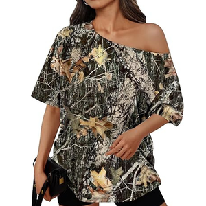 T-shirt en coton uni de haute qualité pour femmes - Product Image 1
