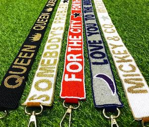 Correa de Repuesto Ancha Personalizada Hecha a Mano con Cuentas de Cristal Bordadas para Bolsos Cruzados, Bolsos de Estadio y Riñoneras CRYSTAL - Product Image 4