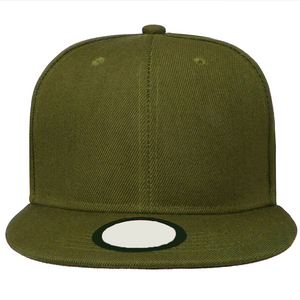 หมวกแก๊ปแบบ snapback 6 แผง ดีไซน์ใหม่ล่าสุดปี 2026 สีเขียวมะกอกล้วน ผ้าฝ้าย ปรับขนาดได้ เหมาะสำหรับทุกเพศ สวมใส่สบายๆ - Product Image 4