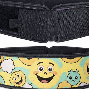 Ceinture de musculation imprimée en néoprène pour haltérophiles, soutien dorsal pour bodybuilders, ceinture d'entraînement en néoprène, équipement de fitness pour la gym, ceintures en néoprène à thème anime - Product Image 6