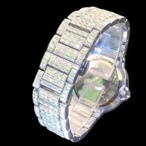 Men Hip Hop Brand Full Iced Out Diamond Jewelry Gold <b>Wristwatch</b> Fashion Man 2025 New Moissanite Diamond Wrist Watch - Product Image 5