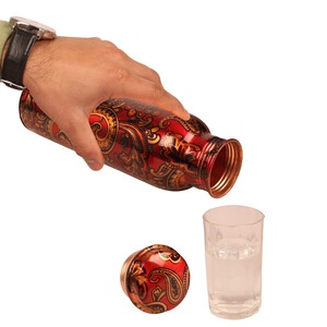 Botella de Agua de Cobre con Diseño Impreso, Portátil y Reutilizable para Fitness y Actividades al Aire Libre, Compre Directamente del Proveedor - Product Image 4