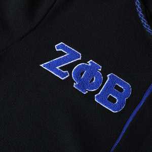 Sweat à capuche Zeta Phi Beta noir à boutons, broderie chenille, vêtements de sororité grecque, unisexe, coton premium - Product Image 4