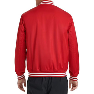 High Quality <b>Leather</b> Sleeves Varsity <b>Jacket</b> with Custom Logo Windproof <b>Jacket</b> for Men with OEM Service - Product Image 6