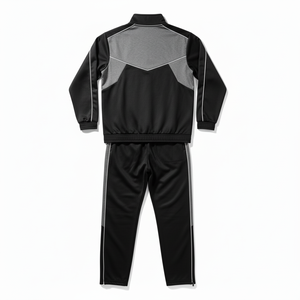 Conjunto Deportivo Personalizado para Hombre, 100% Poliéster Sublimado, Transpirable, de Secado Rápido, Chaqueta con Cierre y Pantalones Cortos para Fútbol, Gimnasio y Ejercicio - Product Image 6