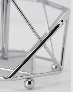 Modern Stainless Steel Hexagon <b>Paper</b> Holder Free Standing <b>Kitchen</b> Towel Dispenser Minimalist Design For <b>Kitchen</b> And Bathroom Use - Product Image 3