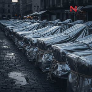 Bâche de marché imperméable et résistante aux UV, pare-pluie et coupe-vent, sur mesure - Product Image 4