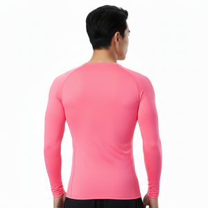 Rash Guard OEM ODM Unisex Long Sleeve Polyester Nylon Sublimation <b>Printed</b> Compression Shirts for BJJ Gym <b>Surfing</b> Diving MMA Top - Product Image 4