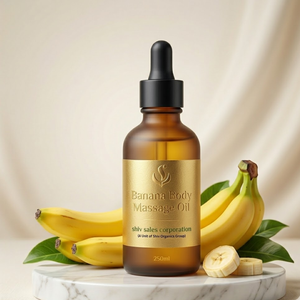Huile de massage corporel à l'extrait de banane pour des séances de spa de luxe et l'approvisionnement en produits de soins personnels professionnels - Product Image 1