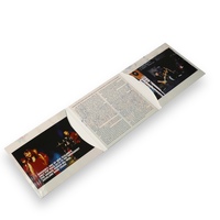 Pochette personnalisée pour CD en carton non couché à double poche avec feuille de paroles