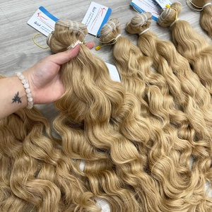 Offres exceptionnelles sur des mèches de cheveux humains vietnamiens couleur blonde, sans nœuds, sans perte, prix de gros - Product Image 6