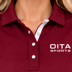Polo sin mangas color rojo vino para mujer, corte ajustado, con cuello de parche, para equitación y entrenamiento, personalizado, al por mayor, de alto rendimiento. - Product Image 5