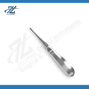 Élévateur dentaire à pointe droite ou courbée en acier inoxydable pour extraction dentaire, équipement dentaire fabriqué au Pakistan - Product Image 6